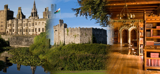 cardiff castle triptych (Source: Jim Cowan - Cardiff History and Hauntings)